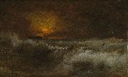 George Inness Sunset over the Sea oil painting artist